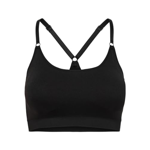 Only Play Dames Onplea Naadloze Bra-Opus Sportbeha, Schwarz, S