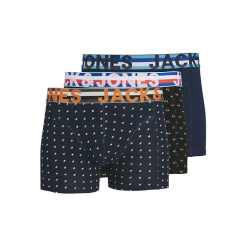 JACK & JONES Heren Shorts 3-pack Shorts, zwart, M