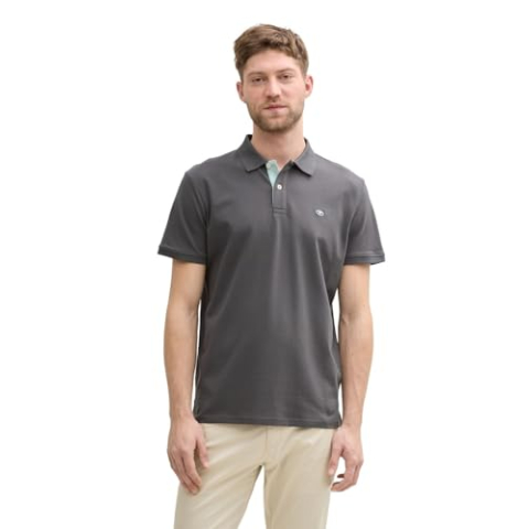TOM TAILOR Poloshirt voor heren, 10307 - Dark Shadow, L