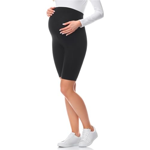 Be Mammy Korte ZwangerschapsLeggings BE20-228 (Zwart, XL)