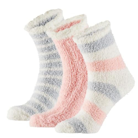 Morethansocks - Bedsokken Dames – 6-Pack – Blauw/Roze - Voordeelpakket