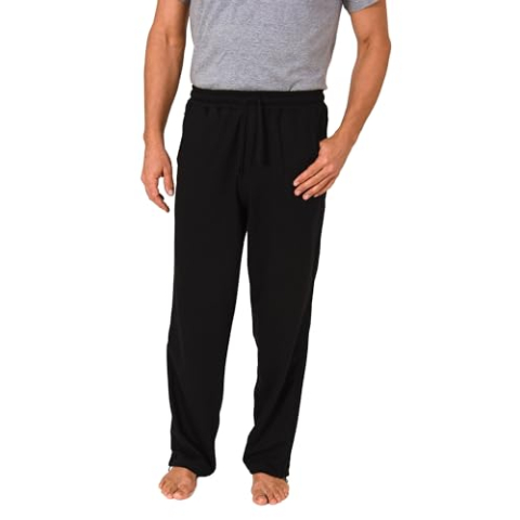 Normann Care Heren Functionele Revalidatiebroek met Zijritssluiting Joggingbroek, zwart, S
