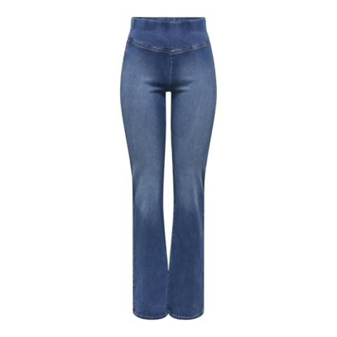 ONLY CARMAKOMA Carroyal Mid Waist Flared Legging, blauw (medium blue denim), 48W / 32L