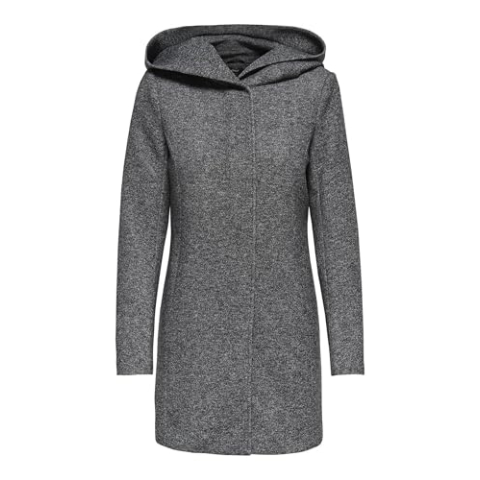 ONLY damesmantel Onledona Light Coat Otw Noos, donkergrijs gemêleerd, XL