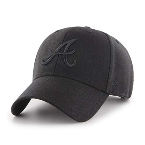 '47 Atlanta Braves Black MLB Tonal Most Value P. Snapback Cap - One-Size