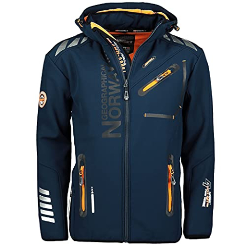Geographical Norway - Softshell heren, Marineblauw, L