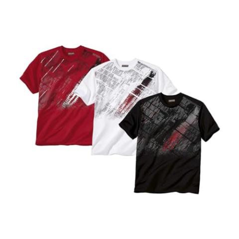 ATLAS FOR MEN - Set van 3 T-shirts Beach Sport - M