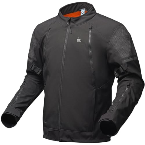 Modeka Muva Motorfiets Textieljas, schwarz, XL