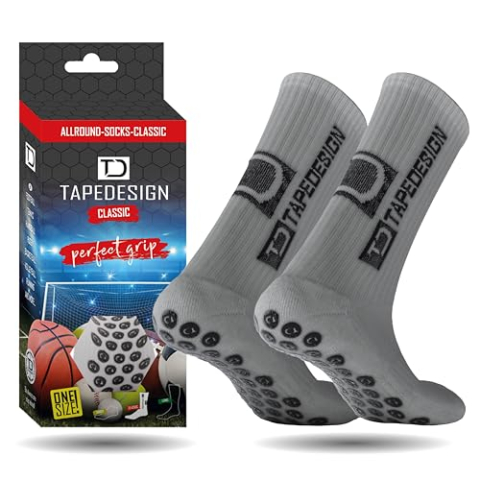 Tapedesign Klassieke voetbalsokken met rubberen noppen (uniseks)