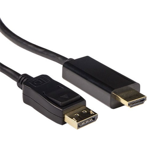 ACT Verloopkabel DisplayPort male naar HDMI-A male 5,00 m AK3992
