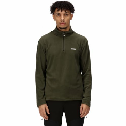 Regatta Heren Thompson Fleece Sweatshirt Met Rits, Dark Khaki, XL