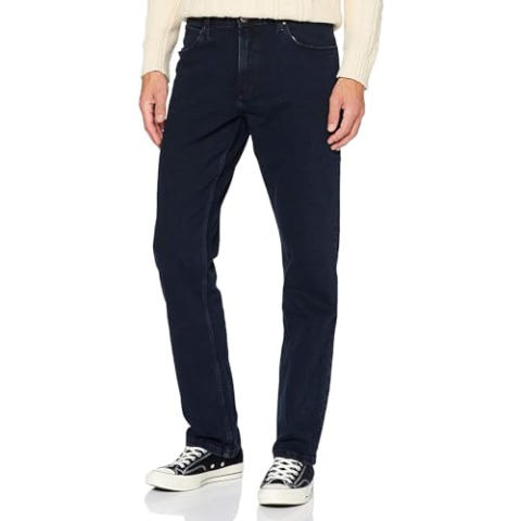 Wrangler Herren Red Kabel Straight Jeans, Blue Black, 38W / 32L EU