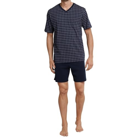Schiesser Herren Schlafanzug kurz V-Auschnitt - Nightwear Set