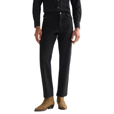 Wrangler Men's Texas Jeans, Black Overdye, 31/30
