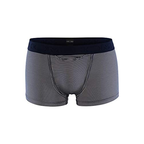 HOM Boxer HO1 Simon (zwart), Marineblauw en wit gestreept, M