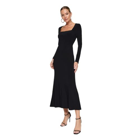 Trendyol Jurk voor dames, Zwart, XL