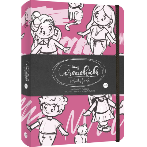 CreaChick Schetsboek - Raspberry