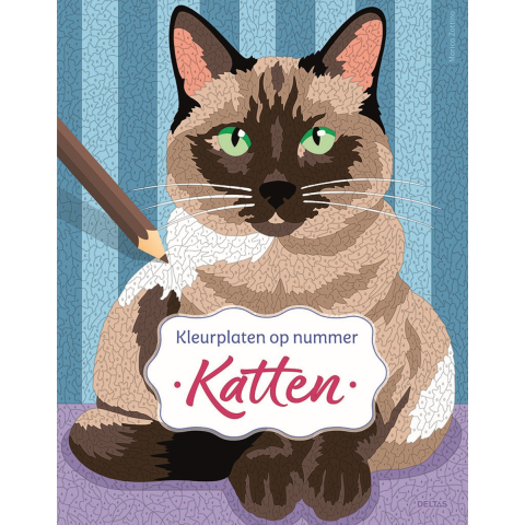 Kleurboek - Kleurplaten op nummer - katten