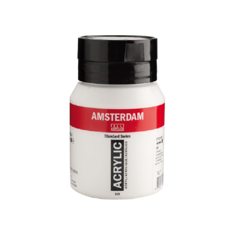 Amsterdam acrylverf - 500 ml - titaanwit 105