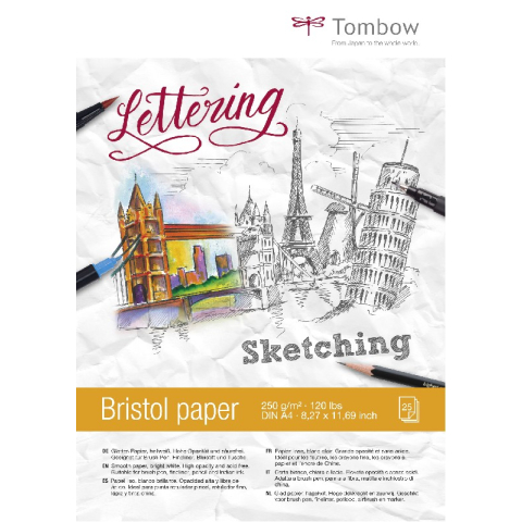 Tombow blok tekenpapier Bristol - A4