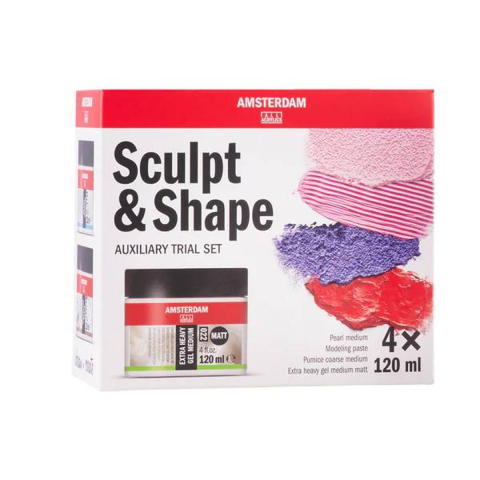 Amsterdam medium set - 4x 120 ml - sculpt & shape