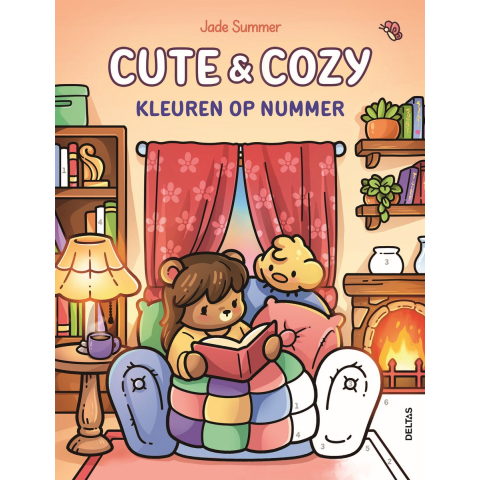 Kleurboek - Cute & Cozy - kleuren op nummer