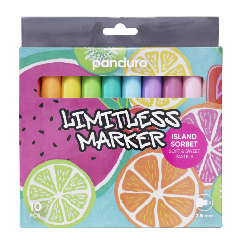 Limitless Marker M set - 10 stuks - Island Sorbet