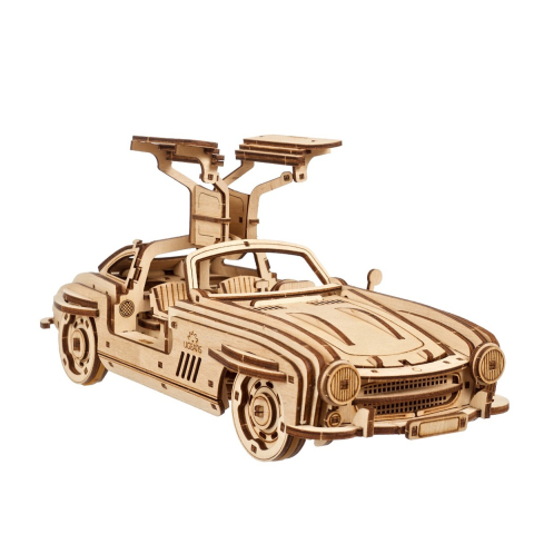 Ugears houten 3D puzzel - Winged Sports Coupé