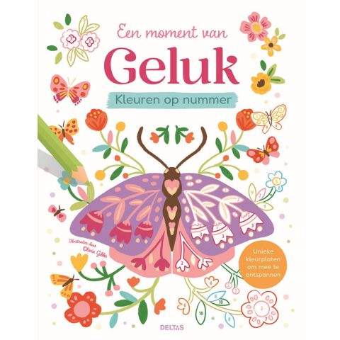 Kleurboek - kleuren op nummer - Een moment van geluk