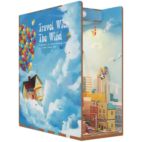 Tonecheer miniatuur kit - book nook - Travel with the Wind