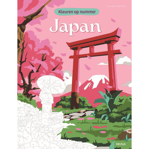 Kleurboek - kleuren op nummer - Japan