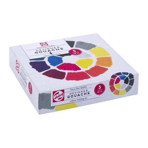 Gouache - extra fijn - 5 tubes (mengset)
