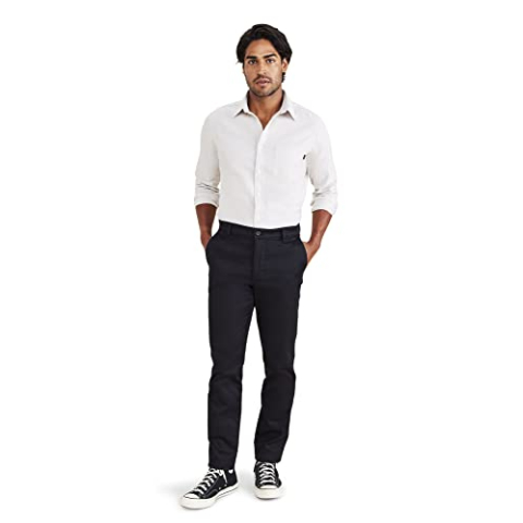 Dockers Men's Original Chino Slim pants, Beautiful Black, 33W / 32L