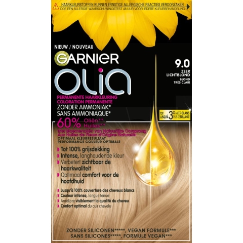 Garnier Olia Zeer Lichtblond 9 - Permanente Haarkleuring Zonder Ammoniak