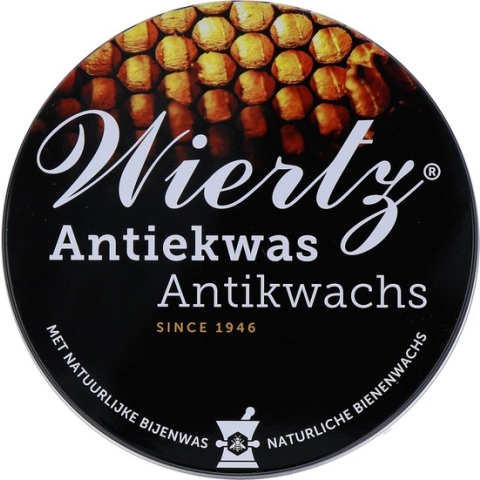 Wiertz Antiekwas Naturel/geel 250 gr - boenwas van zuivere bijenwas, meubelonderhoudsmiddel