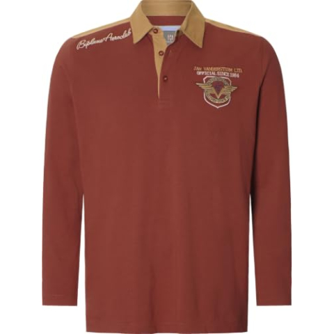 Jan Vanderstorm Baldrek sweatshirt voor heren, Donker rood, 6XL
