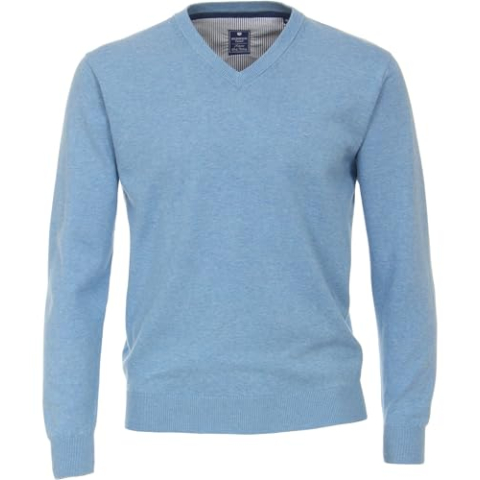 Redmond Herentrui, hoge gemêleerde trui, effen gekleurd, 3XL