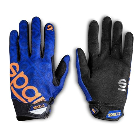 SPARCO MECA handschoenen 3 maat 10 (M) blauw/oranje