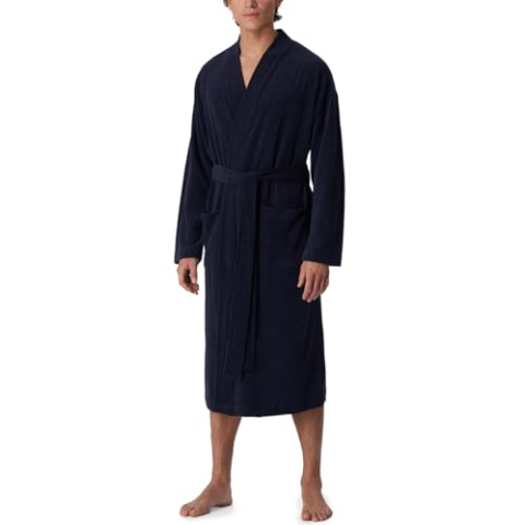 Bademantel Leichtfrottee 125 cm Länge - Leichtfrottee Bio Baumwolle