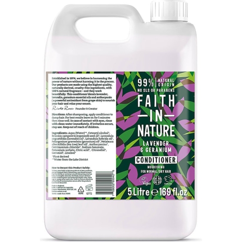 Faith in Nature Lavendel & Geranium Conditioner - 5L