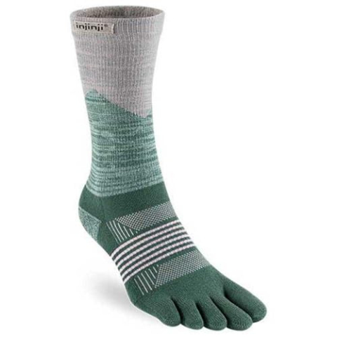 Injinji Trail Midweight Crew Coolmax Dames 213171 54 Green special