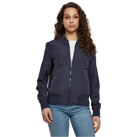 Urban Classics Licht bomberjack voor dames Jack dames,Donkerblauw,M