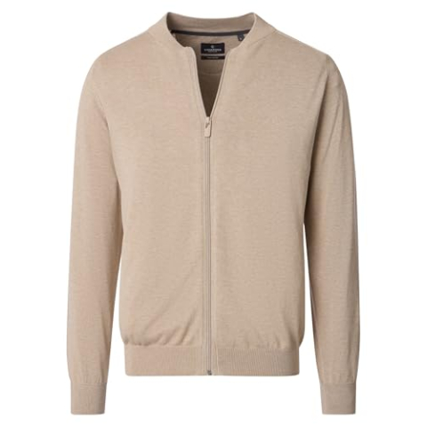 CASAMODA Vest Zip Beige - Maat XL - Heren - Kleding - Regular-fit - -
