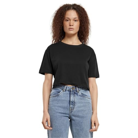 Urban Classics T-shirt voor dames, zwart, XXL