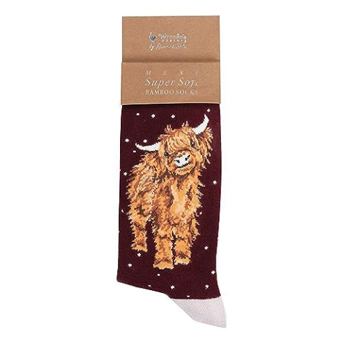 Wrendale Designs Heren Sok Kerstmis, Rood, 41-45 EU