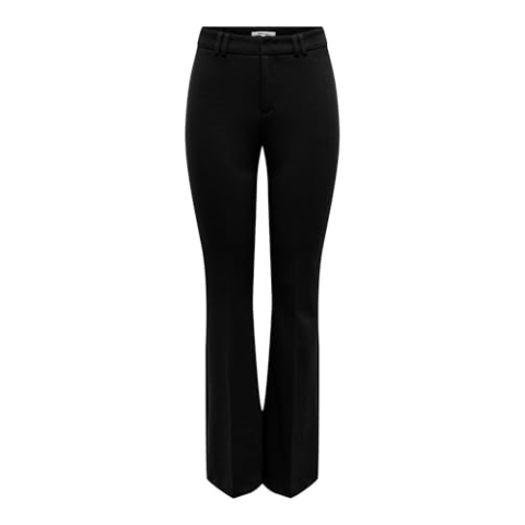 ONLY Onlpeach Mw Flared Pant Tlr Noos Broek dames,Schwarz,38W / 32L