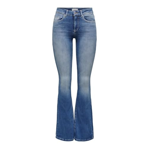 ONLY Vrouwelijke Flared Jeans ONLBlush Life Mid Mid