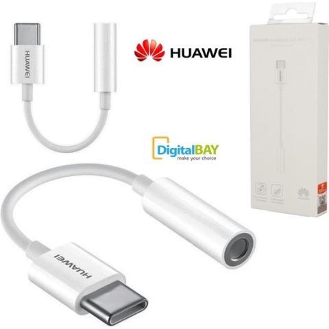 Huawei USB-C naar 3.5mm jack Adapter Dongle - Wit