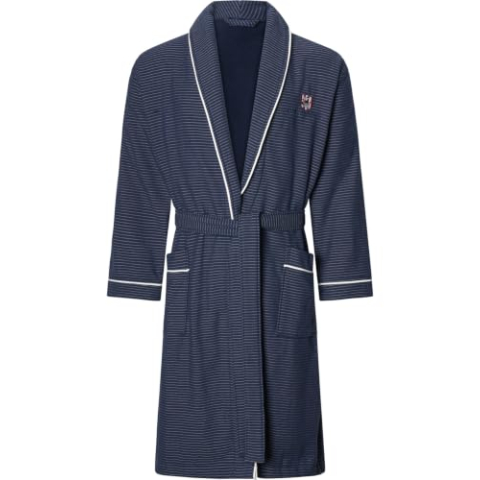 Jan Vanderstorm Heren badjas Rolfgard, donkerblauw, 5XL