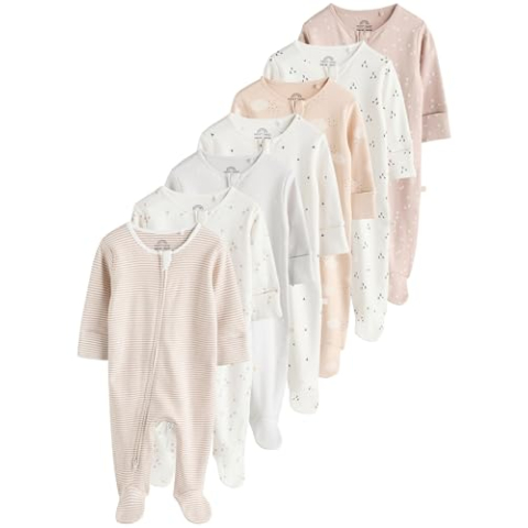 NEXT Pasgeboren Set van 4 babypyjama's met tweewegritssluiting Neutraal 50